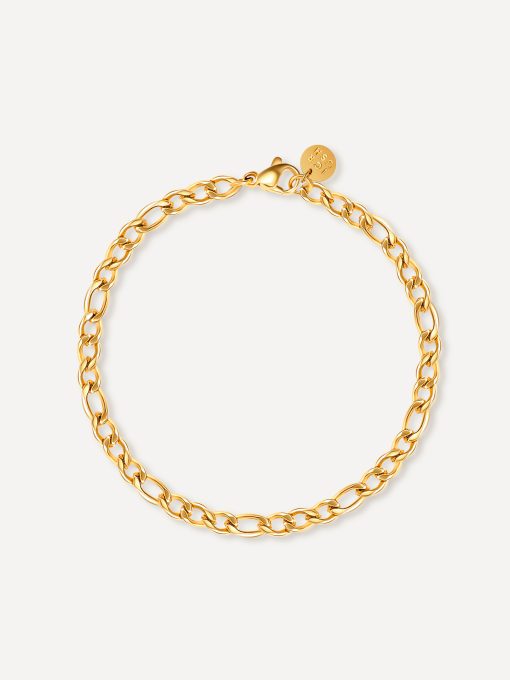 Figaro Steel Armband ICRUSH Gold/Silver