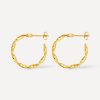 Twisted Hoop Ohrringe ICRUSH Gold/Silver