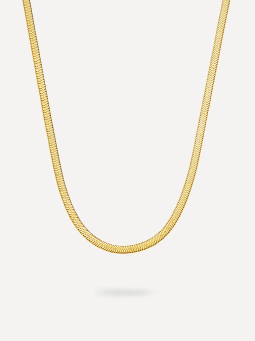 Wide Sleek Kette ICRUSH Gold/Silver