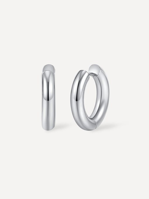 Smooth Hoop Regular Ohrringe  Gold ICRUSH Gold/Silver