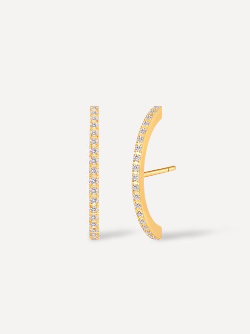 GODDESS BOW OHRRINGE GOLD ICRUSH Gold/Silver