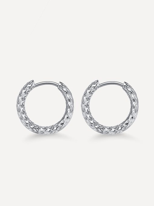 TEXTURED HOOPS SMALL OHRRINGE SILBER ICRUSH Gold/Silver