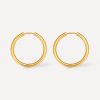 GLOSSY HOOPS OHRRINGE GOLD ICRUSH Gold/Silver