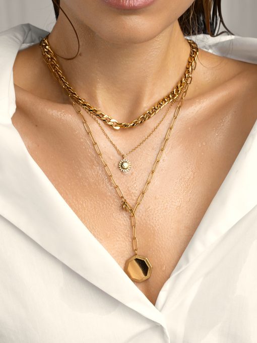 Octagon Radiance Kette Gold ICRUSH Gold/Silver