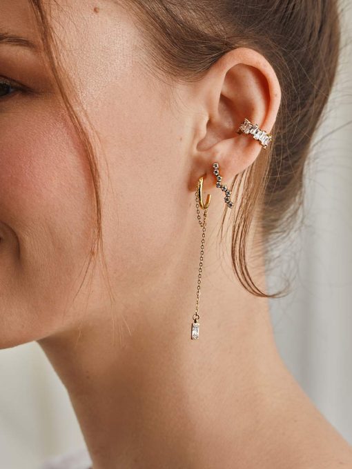 TRIPLE EARCUFF Gold ICRUSH Gold/Silver