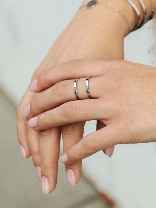 Double Ring Silber ICRUSH Gold/Silver