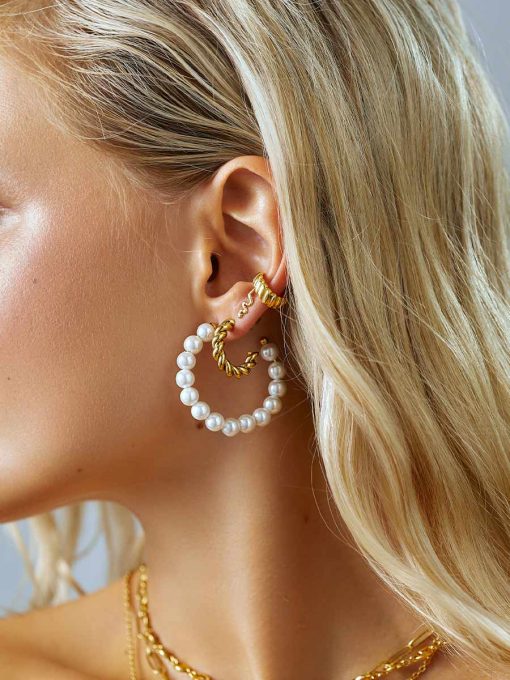 Twirl Ohrringe Gold ICRUSH Gold/Silver