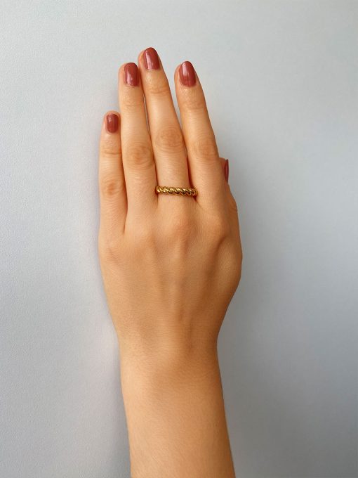 TWIRL Ring Silber ICRUSH Gold/Silver