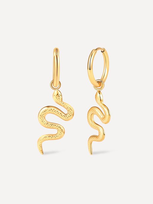 Snake Ohrringe Gold ICRUSH Gold/Silver
