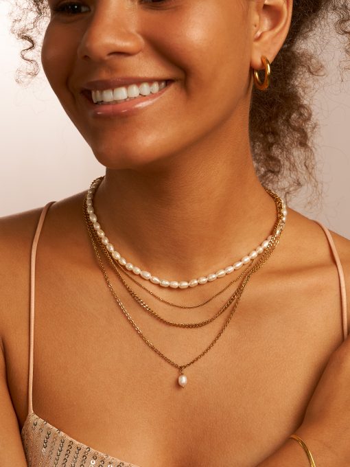 GLOSSY HOOPS Medium Ohrringe Gold ICRUSH Gold/Silver