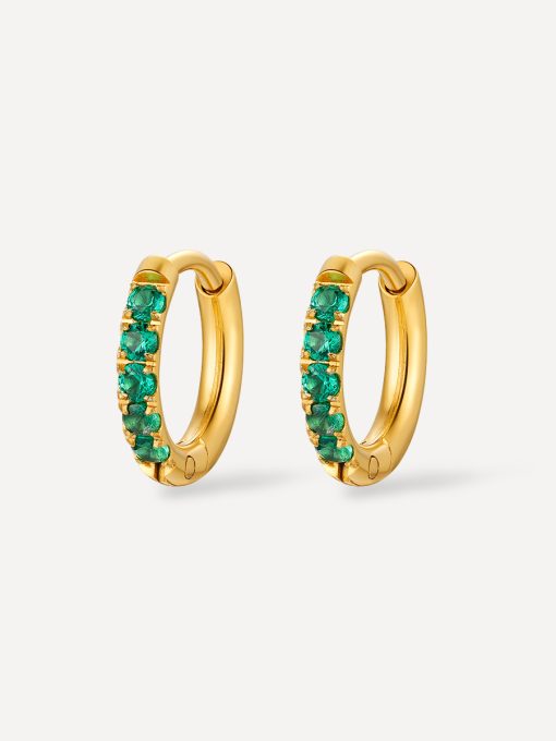 Aurora Shine Small Ohrringe Silber ICRUSH Gold/Silver