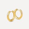 GLOSSY HOOPS Medium Ohrringe Gold ICRUSH Gold/Silver