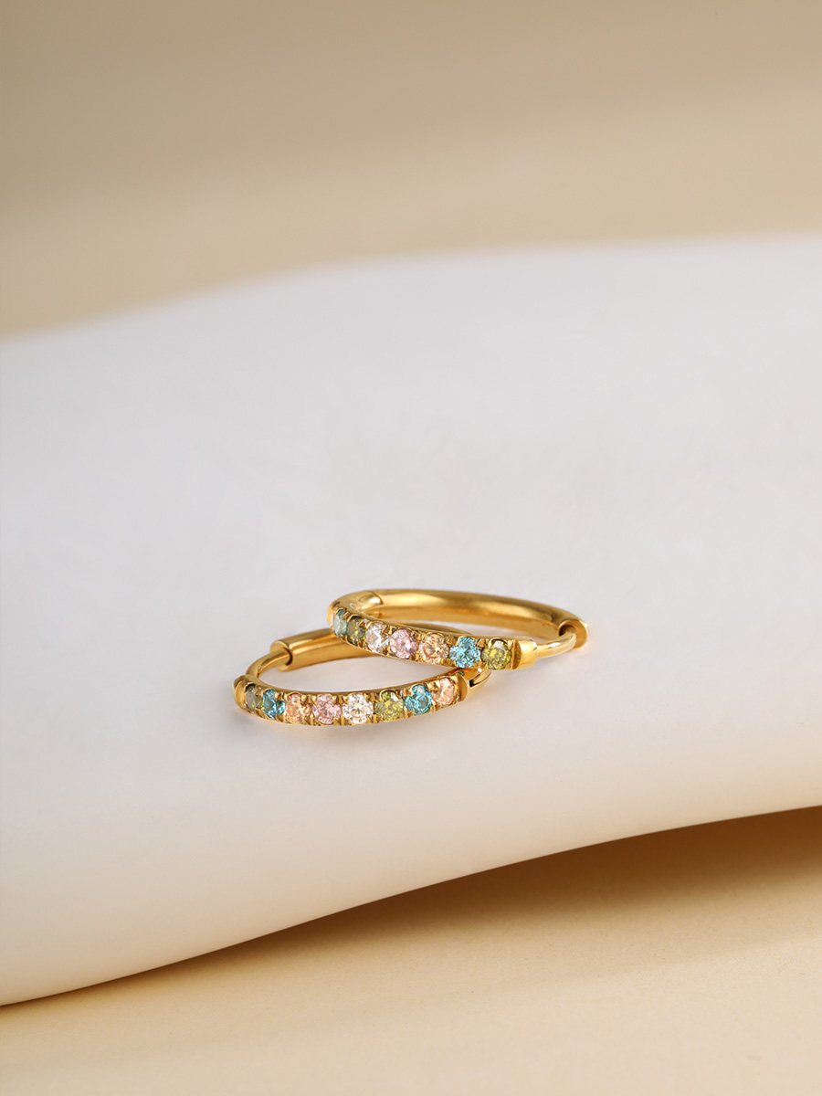 Evoking Ohrringe Gold ICRUSH Gold/Silver