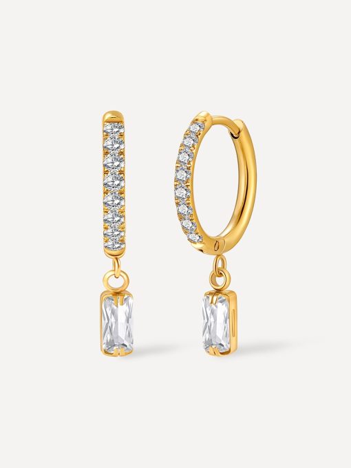 CRYSTALIZED CHÉRIE Ohrringe Silber ICRUSH Gold/Silver