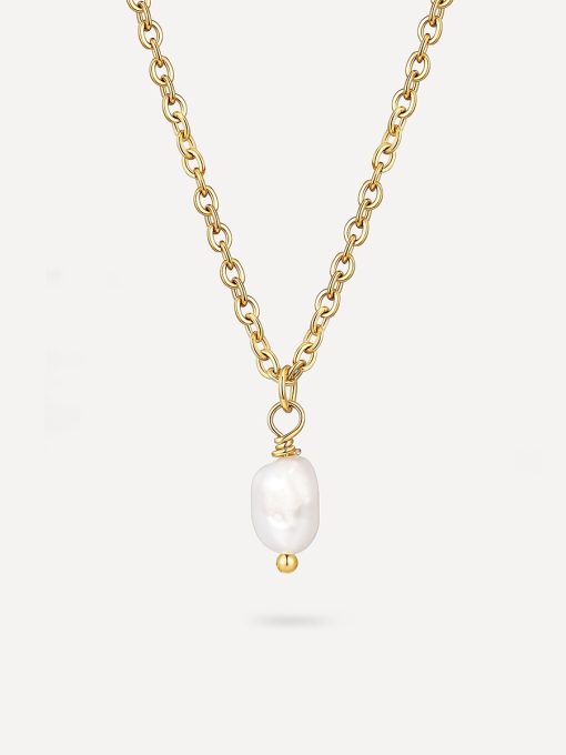 Simple Pearl Pendant Kette Gold ICRUSH Simple Pearl Pendant Kette Gold ICRUSH Gold/Silver
