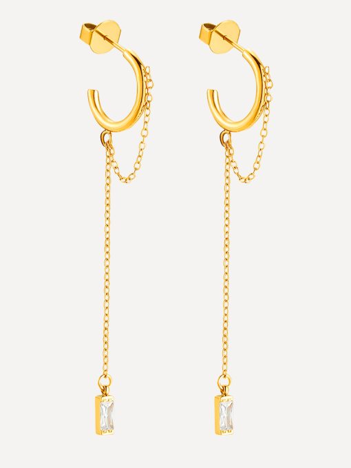 Cool Gaze Ohrring Silber ICRUSH Gold/Silver