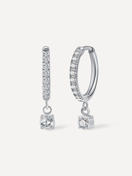 Dazzling Grace Ohrringe Silber ICRUSH Gold/Silver