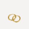 SLIM HOOP Small Ohrringe Gold ICRUSH Gold/Silver