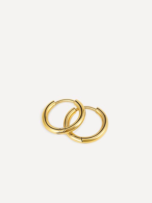 SLIM HOOP Small Ohrringe Gold ICRUSH SLIM HOOP Small Ohrringe Gold ICRUSH Gold/Silver