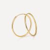 Slim Hoop Large Ohrringe Gold ICRUSH Gold/Silver