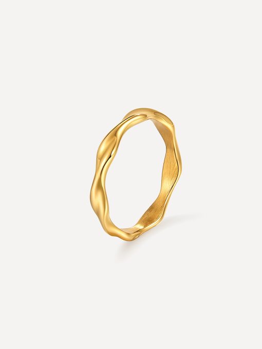 Modern Curve Ring Gold ICRUSH Gold/Silver
