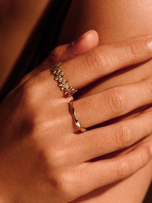 Wild Flower Ring Silber ICRUSH Gold/Silver