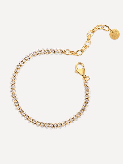 Marquise Shining ARMBAND Gold ICRUSH Gold/Silver