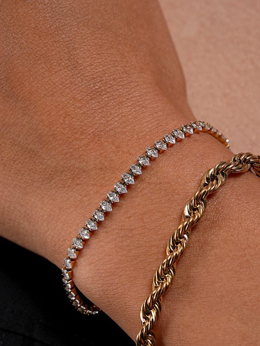 Marquise Shining ARMBAND Gold ICRUSH Gold/Silver