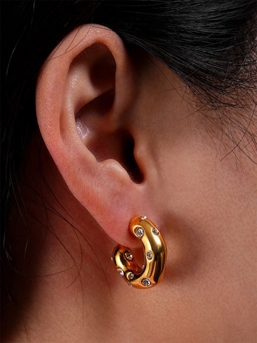 Meteorites Ohrringe Gold ICRUSH Gold/Silver