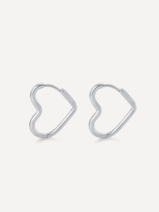 Open My Heart Ohrringe Silber ICRUSH Gold/Silver