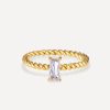 Pure Precious Twist Ring Gold ICRUSH Gold/Silver