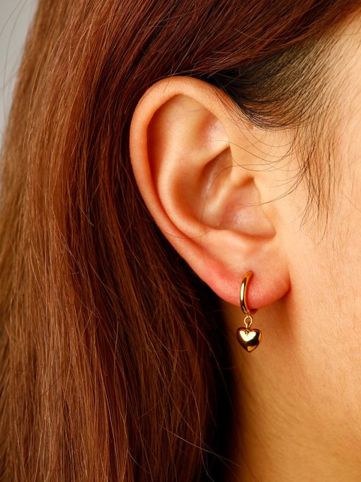 Solemn Heart Ohrringe Gold ICRUSH Gold/Silver