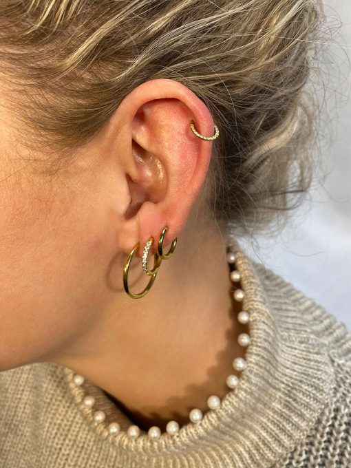 Single Glow Titan Piercing Gold ICRUSH Gold/Silver