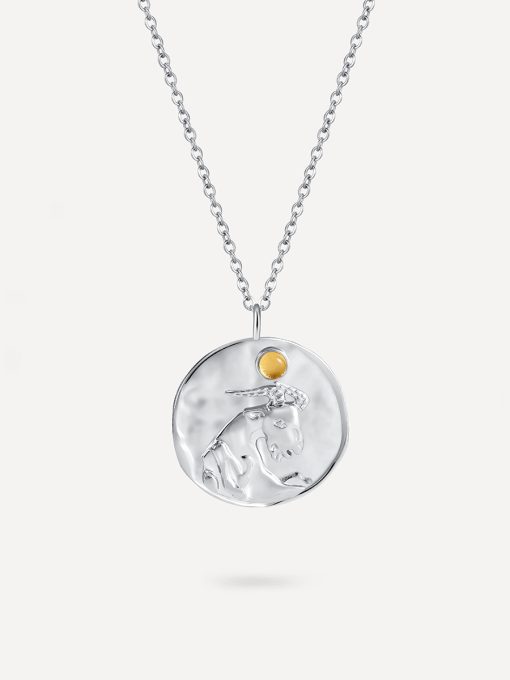 ZODIAC Kette Silber-STEINBOCK ICRUSH Gold/Silver