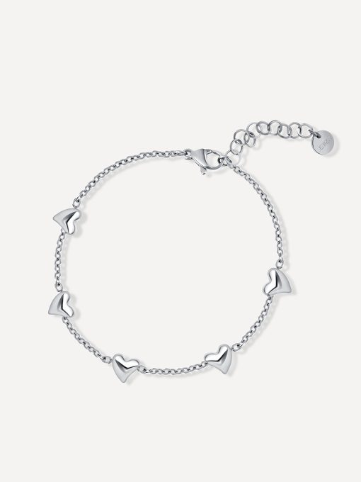 Lovely Heart ARMBAND Silber ICRUSH Gold/Silver