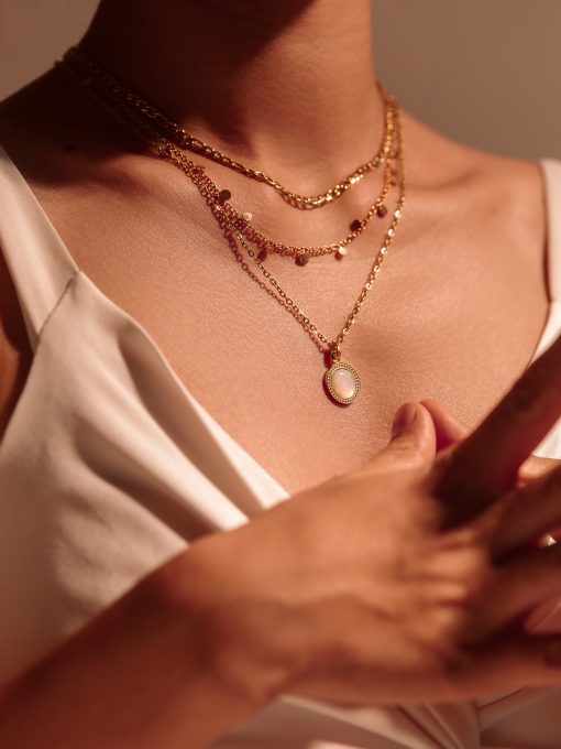 Dreamy Galaxias Kette Silber ICRUSH Gold/Silver