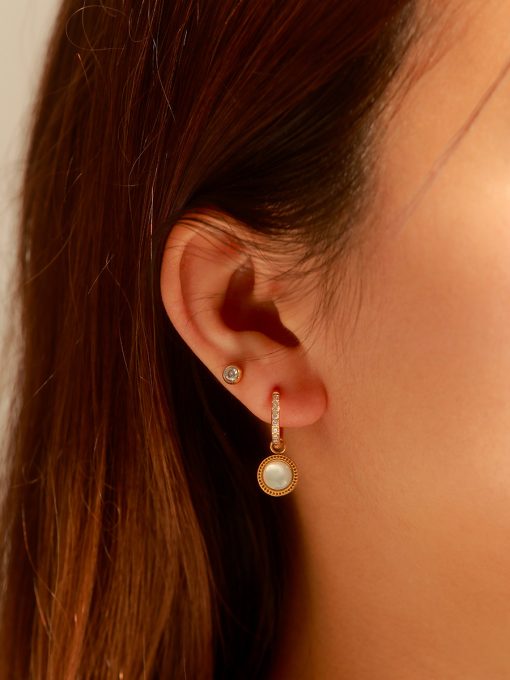 Dreamy Galaxias Ohrringe Silber ICRUSH Gold/Silver