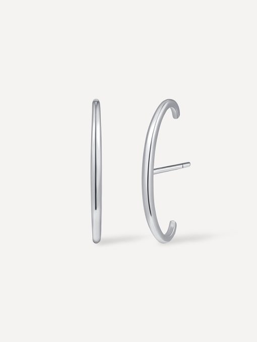 C-Shape Ohrringe Gold ICRUSH Gold/Silver