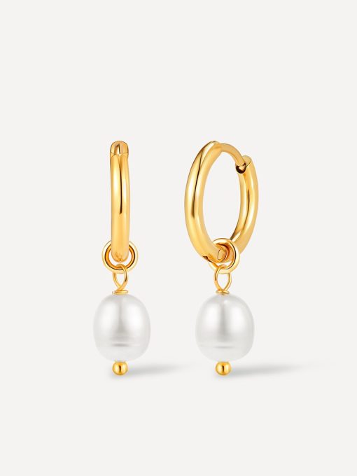 Modern Pearl Small Ohrringe Silber ICRUSH Gold/Silver