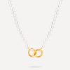 Infinite Love Pearl Kette Silber ICRUSH Gold/Silver