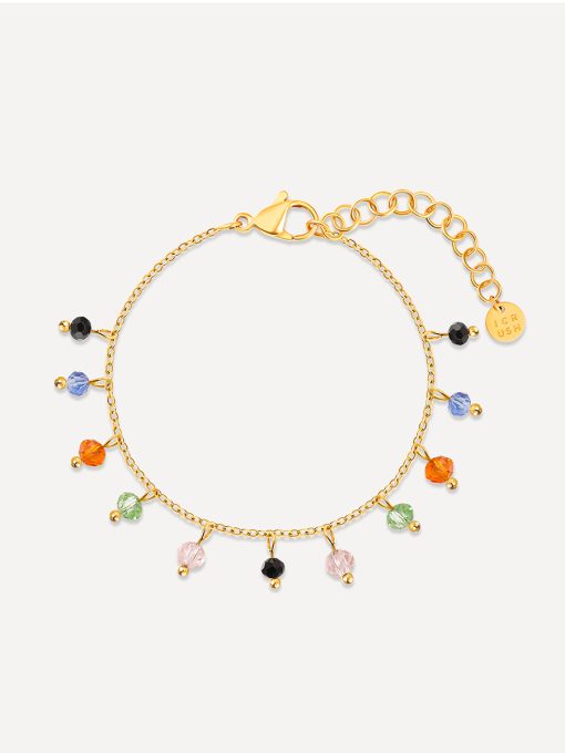 Bunt Stone ARMBAND Gold ICRUSH Gold/Silver