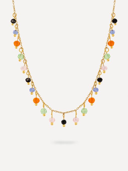 Bunt Stone Kette Gold ICRUSH Gold/Silver