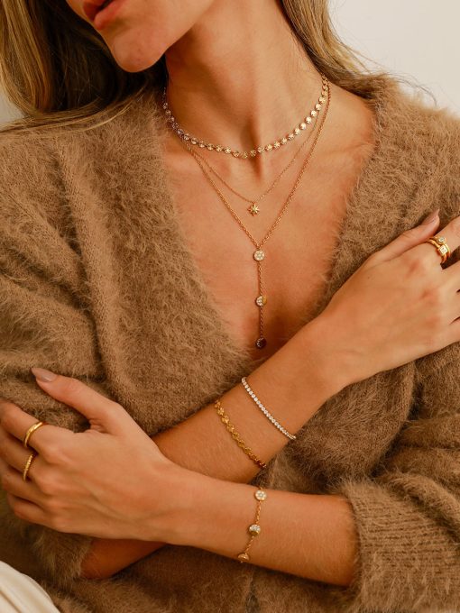 Moon Phase Kette Gold ICRUSH Gold/Silver