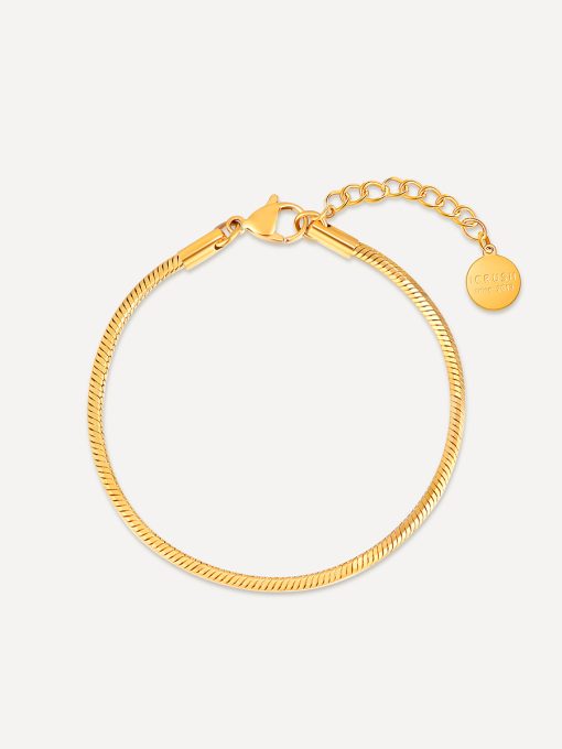 Urban Oval Sleek ARMBAND Gold ICRUSH Gold/Silver
